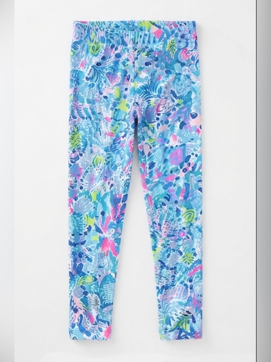 Lilly Pulitzer Other - Lilly Pulitzer Vibrant Blue and Pink Kids Leggings